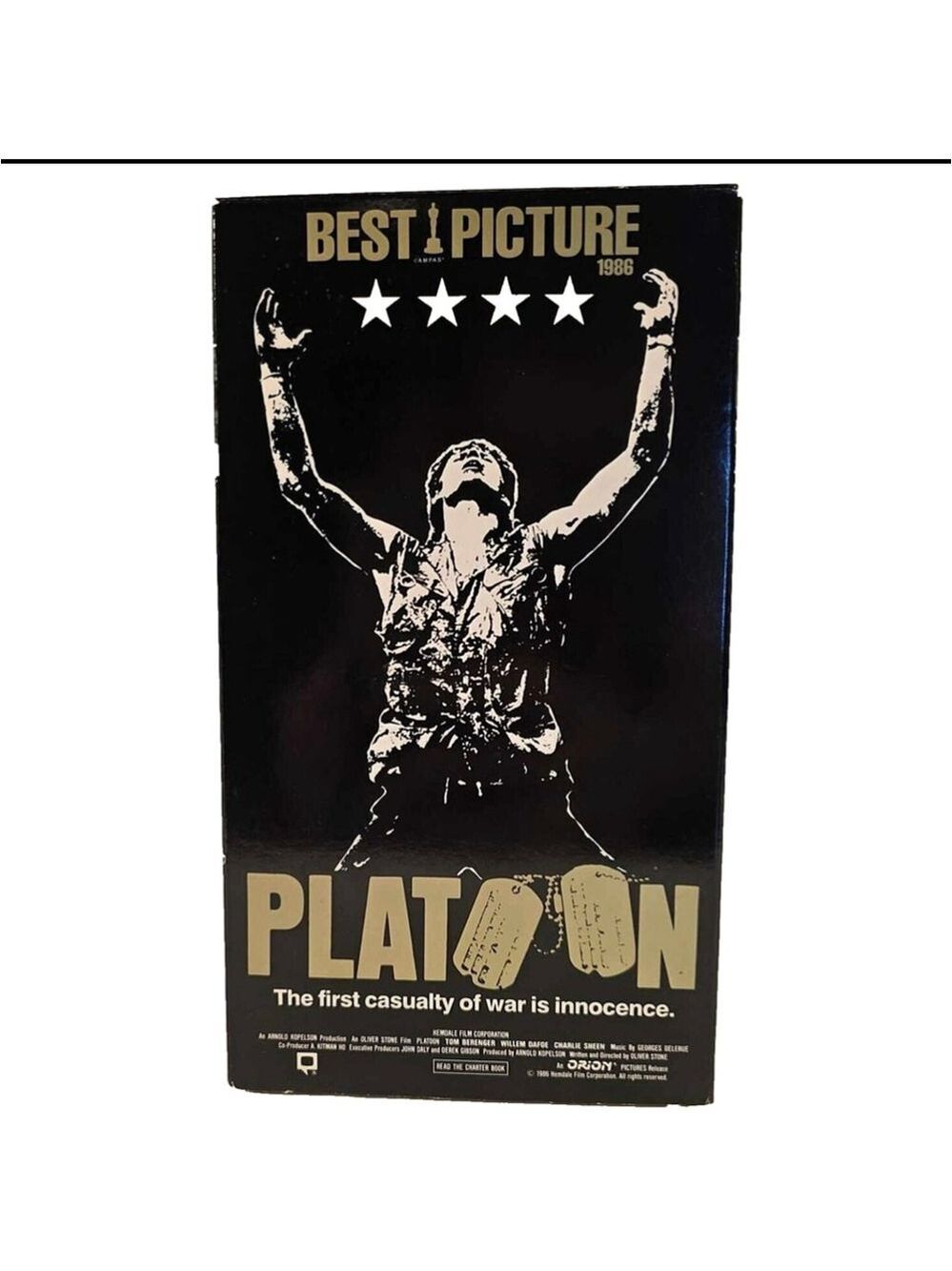 Orion Pictures Platoon VHS Tape